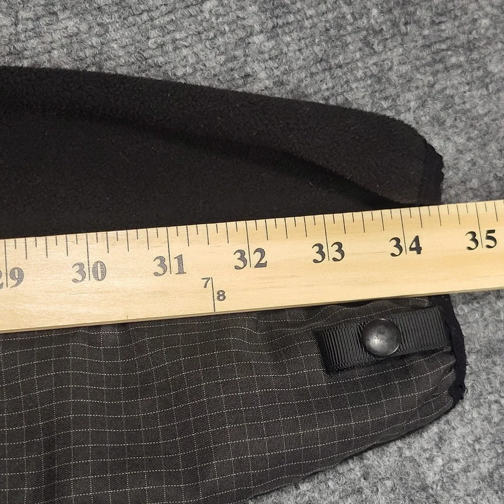 VTG THE NORTH FACE DENALI FULL ZIP HOODIE FLEECE BLACK & GRAY JACKET SIZE SMALL